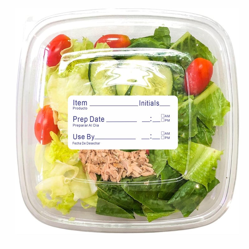 Hybsk 500pcs Freezer Labels for Food Storage Removable FIFO Use by Food Preparation Stickers Prep Date 1 x 2 Inch Labels (Dark Blue Font) - Image 5